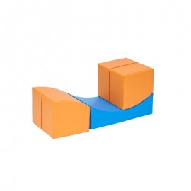 Canapea Confort albastru-orange - Novum - poza 2