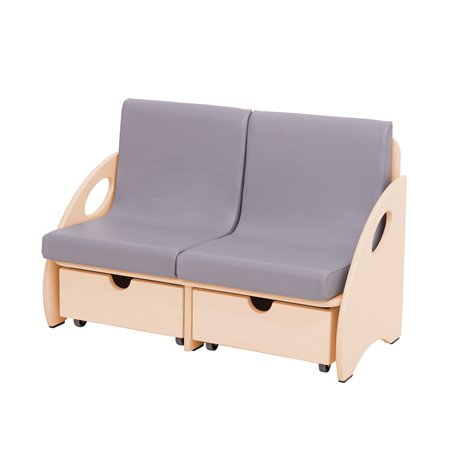 Canapea dubla 75.8x40x51 cm, colectia Frank, gradinita, cresa - poza 1