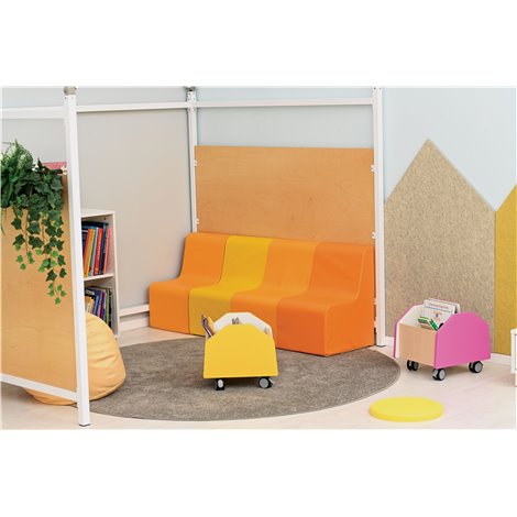 Canapea lata din spuma usoara Sunny, 120 x 45 x 60 cm H, 30 cm H sezut, cresa si gradinita - poza 4