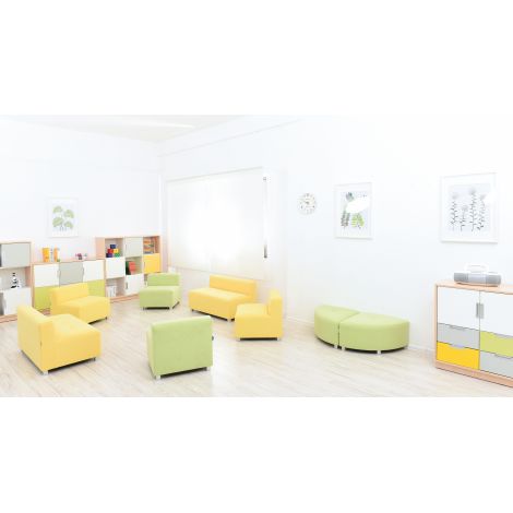 Canapea mare Flexi inaltime 35 cm galben - poza 2