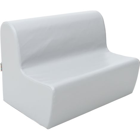 Canapea medie gri din spuma, masura 1, 26 cm inaltime, gradinita - poza 1