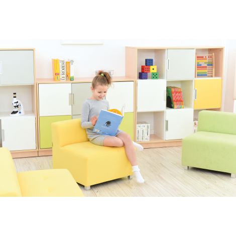Canapea mica Flexi inaltime 35 cm galben - poza 2