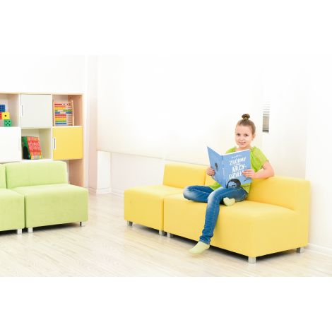 Canapea mica Flexi inaltime 35 cm galben - poza 3