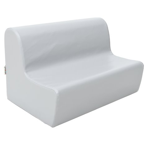 Canapea mica gri din spuma, masura 0, 65 x 44,5 x 42 cm, 20 cm inaltime sezut, cresa si gradinita - poza 1