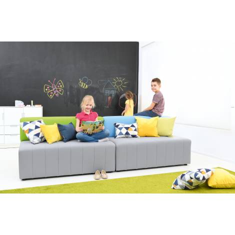 Canapea pentru gradinita gri-verde Modern ignifug - poza 4