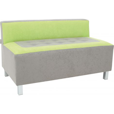 Canapea Premium gri-verde lime - poza 1