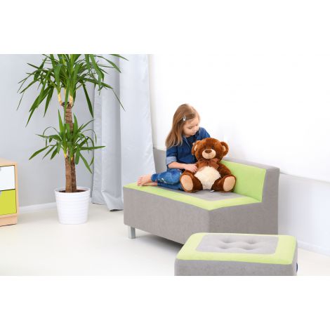 Canapea Premium gri-verde lime - poza 4