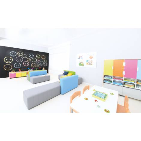 Canapea puf pentru gradinita gri Modern ignifug - poza 5