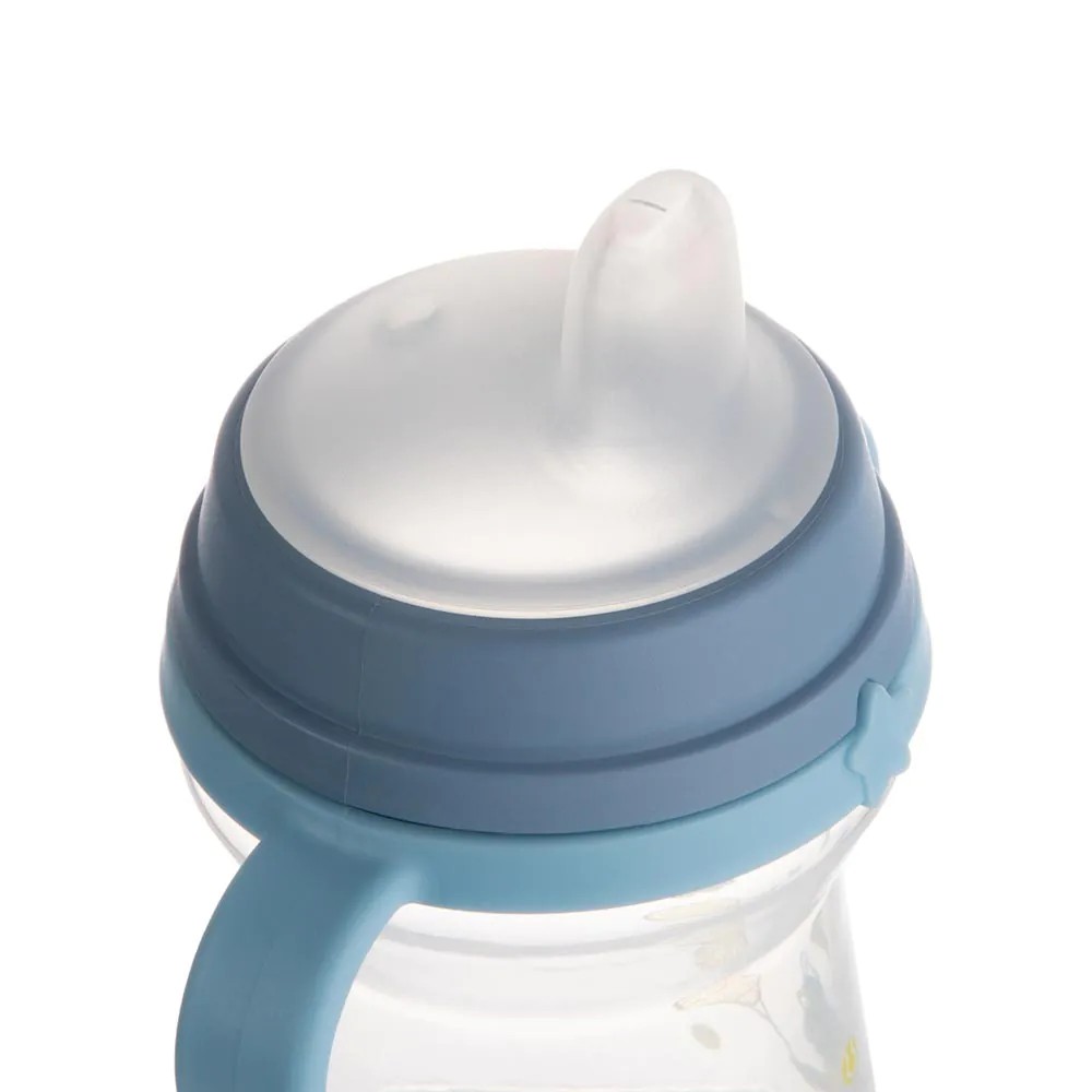 Canita cu duza moale din silicon Canpol Bonjour Paris 250 ml Albastru - poza 4