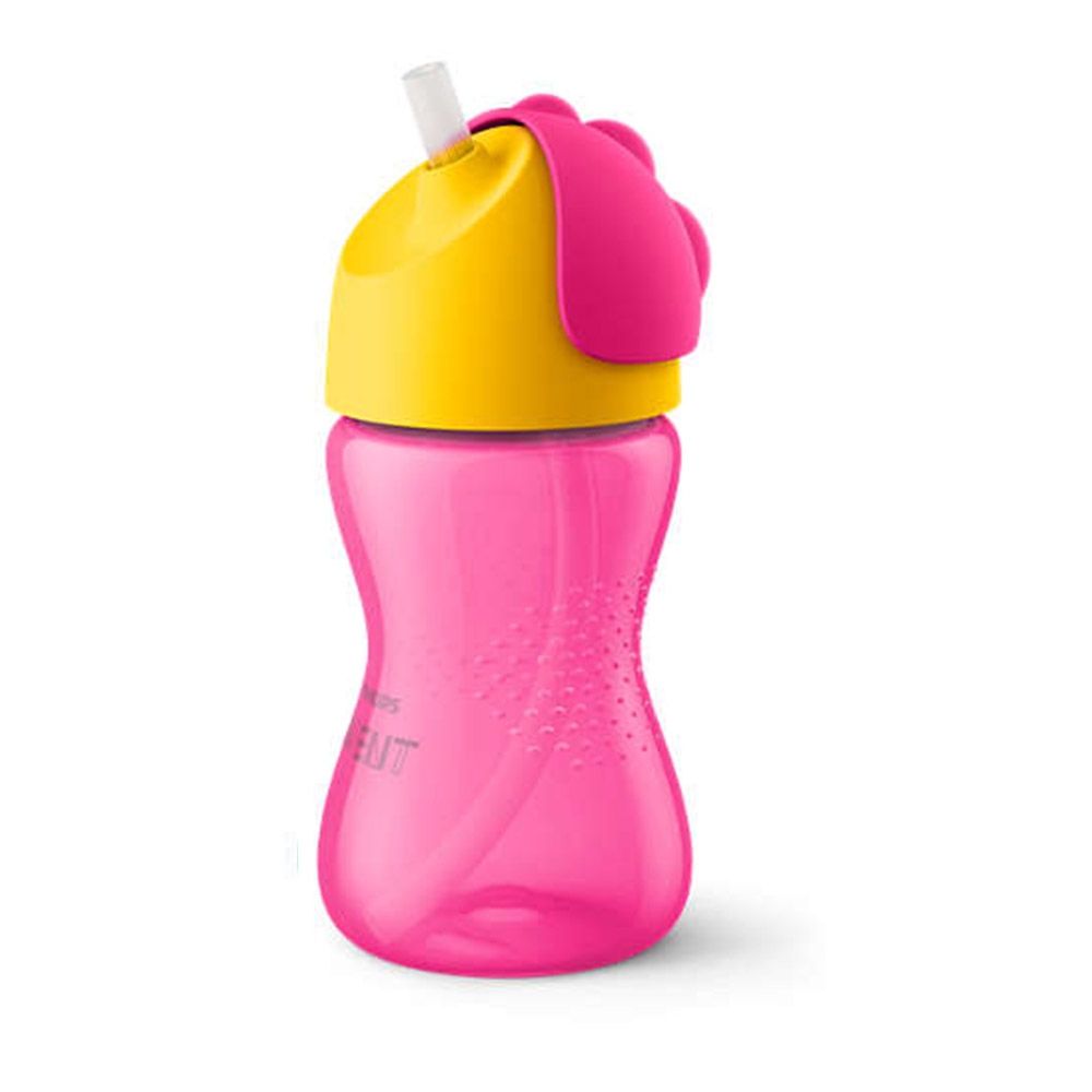 Canita cu pai Avent 300 ml pink - poza 1