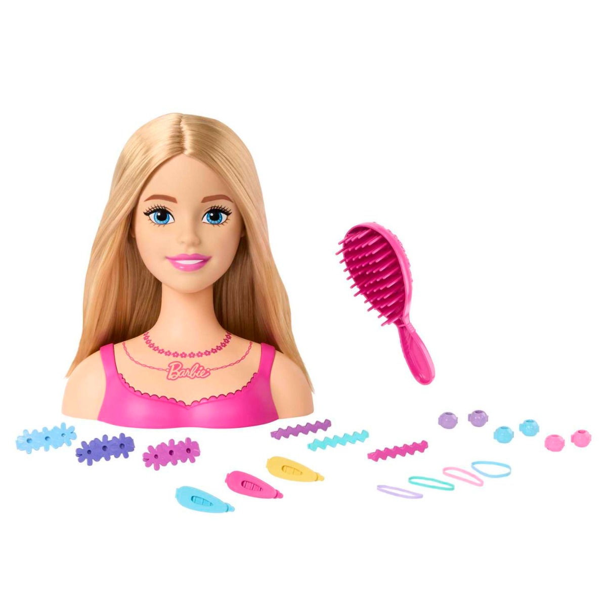Cap de coafat cu 20 accesorii Barbie - poza 1