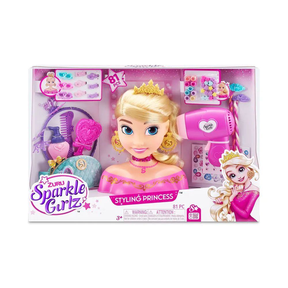 Cap de coafat cu accesorii si uscator de par Sparkle Girlz - poza 2
