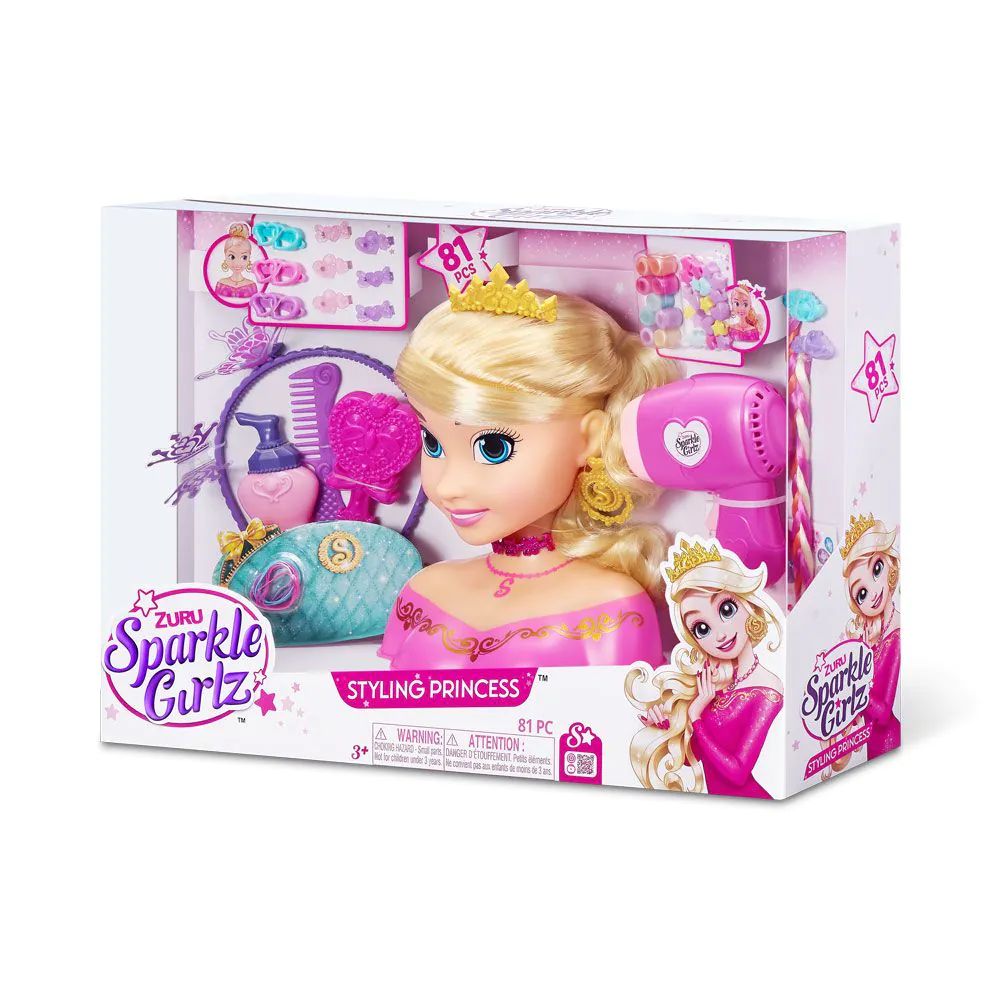 Cap de coafat cu accesorii si uscator de par Sparkle Girlz - poza 5