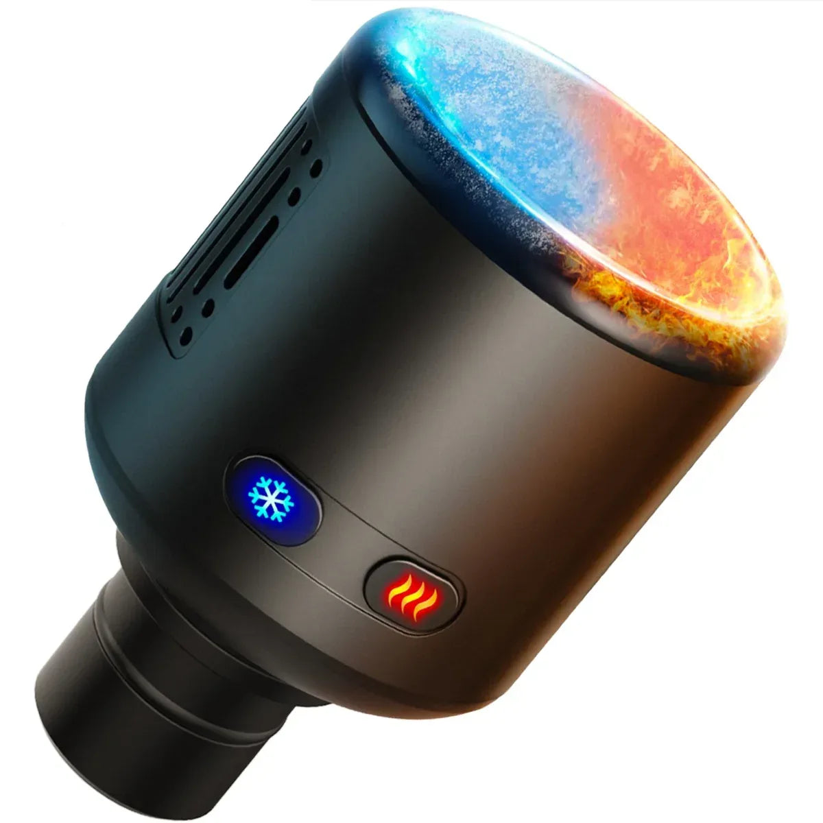 Cap de Masaj Premium cu încălzire și Răcire Activa, Compatibil cu Pistoalele de Masaj Suporto, Terapie termica, 4 Niveluri de temperatura, Baterie 900 mAh, Negru - Default Title