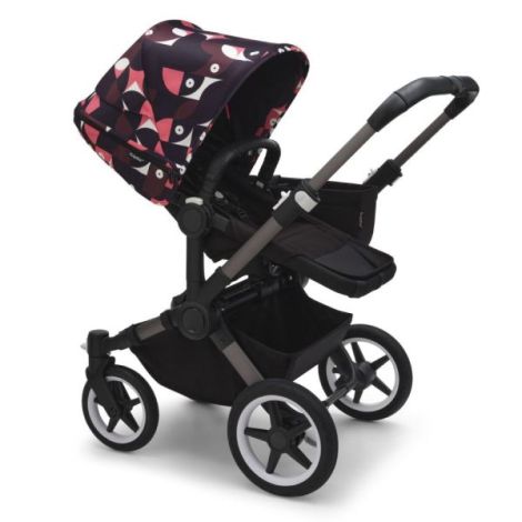 Capotina carucior Bugaboo Donkey 5 Animal Explorer Pink Red - poza 2