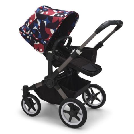 Capotina carucior Bugaboo Donkey 5 Animal Explorer Red Blue - poza 2