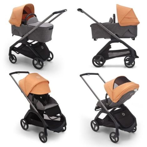 Capotina carucior Bugaboo Dragonfly Island Coral - poza 2