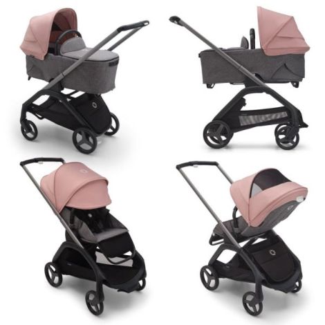 Capotina carucior Bugaboo Dragonfly Morning Pink - poza 2