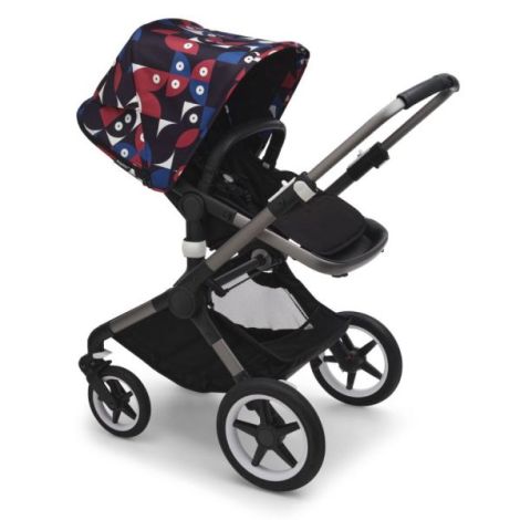 Capotina carucior Bugaboo Fox 3 Lynx Animal Explorer Red Blue - poza 2