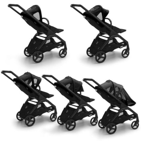Capotina cu extensie plasa insecte Bugaboo Dragonfly Midnight Black - poza 2