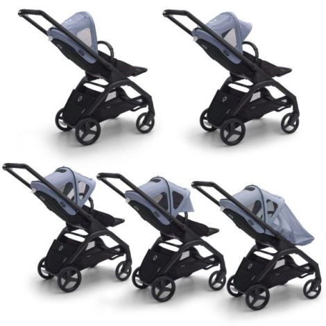 Capotina cu extensie plasa insecte Bugaboo Dragonfly Seaside Blue - poza 2