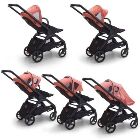 Capotina cu extensie plasa insecte Bugaboo Dragonfly Sunrise Red - poza 2
