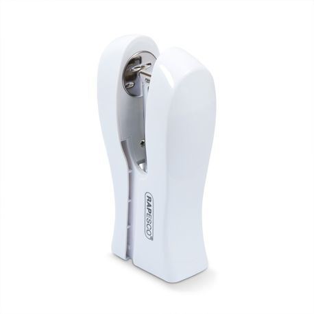 Capsator plastic Rapesco Stand-up 20 coli alb