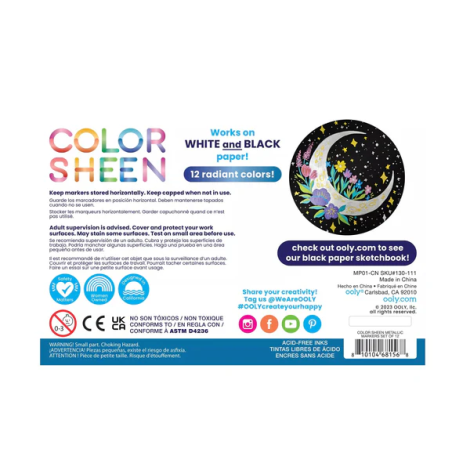 Carioci Colorate metalice-Color Sheen-set de 12 - poza 2