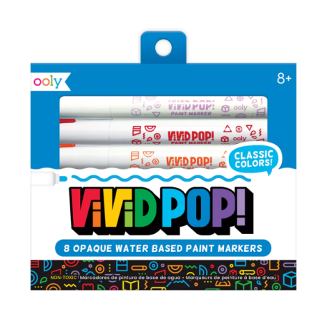 Carioci cu vopsea Vivid Pop! - set de 8, clasic - poza 1