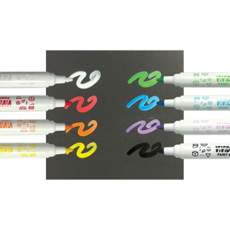 Carioci cu vopsea Vivid Pop! - set de 8, clasic - poza 3