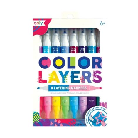 Carioci duble Color Layers - set de 8 - poza 1