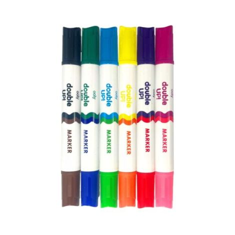 Carioci duble lavabile Double Up! - set de 6 carioci, 12 culori - poza 5