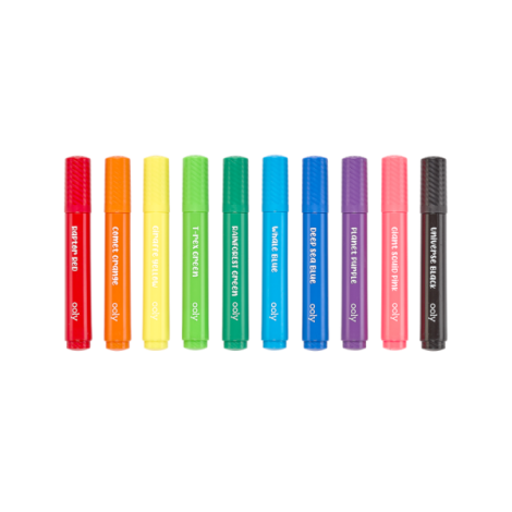 Carioci lavabile cu pensula, Big Bright Brush, set 10 culori - poza 4