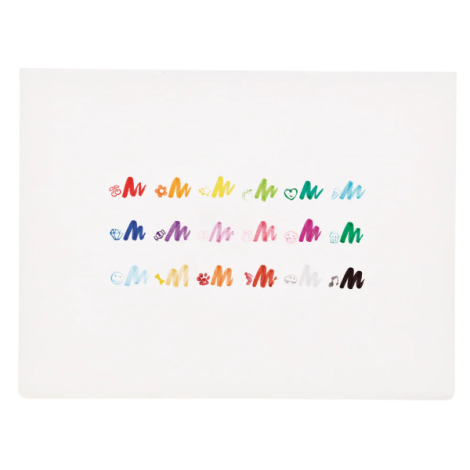 Carioci lavabile duble cu stampile Stampables- Set de 18 - poza 5