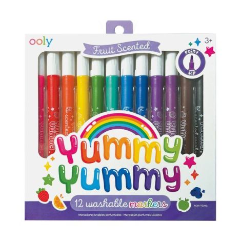 Carioci parfumate lavabile Yummy Yummy - Set de 12 - poza 1
