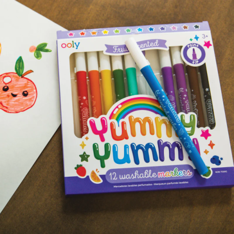 Carioci parfumate lavabile Yummy Yummy - Set de 12 - poza 4