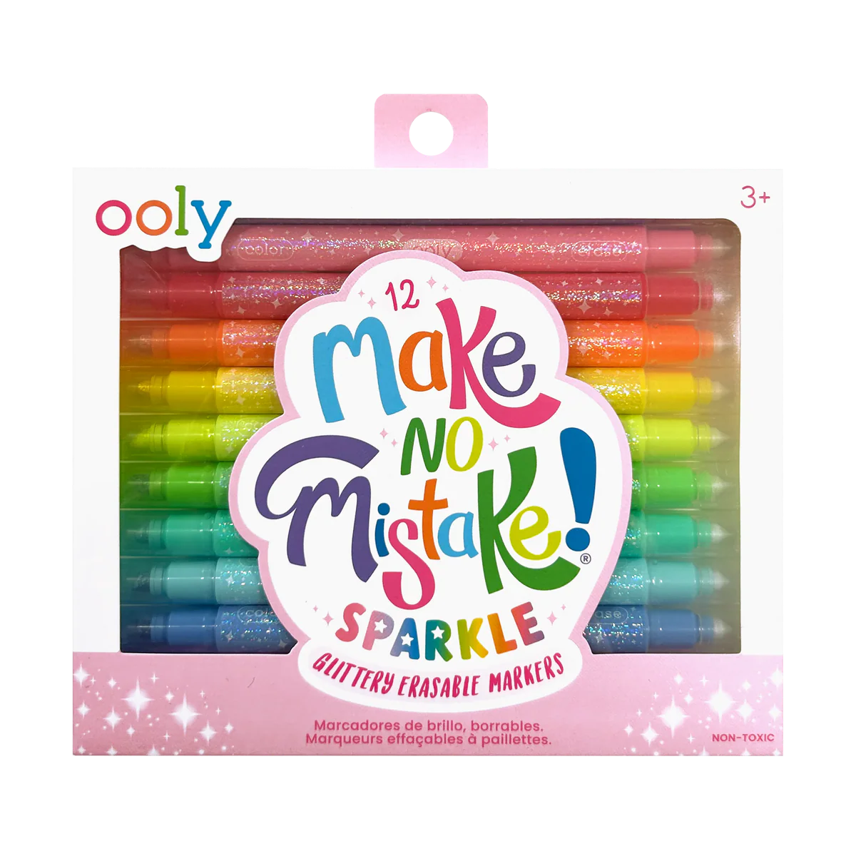 Carioci stralucitoare care se sterg - Make no mistake! - Set de 12