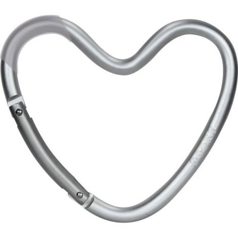 Carlig pentru carucior Dooky Heart Argintiu Mat - poza 4