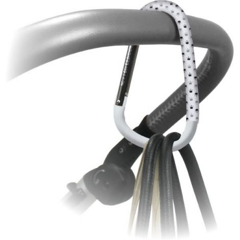 Carlig universal pentru carucior Dooky Light Grey Crown - poza 1