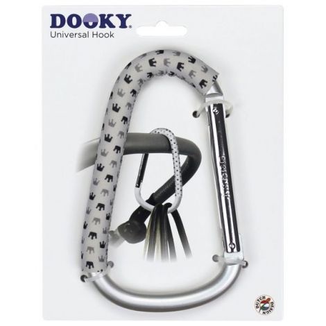 Carlig universal pentru carucior Dooky Light Grey Crown - poza 3