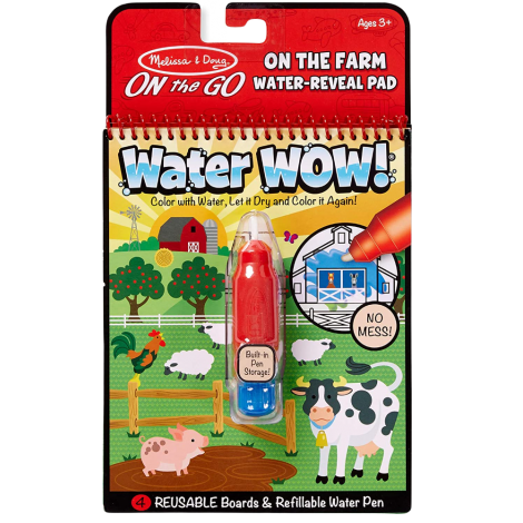 Carnet de colorat apa magica La ferma Melissa and Doug 9232 - poza 1