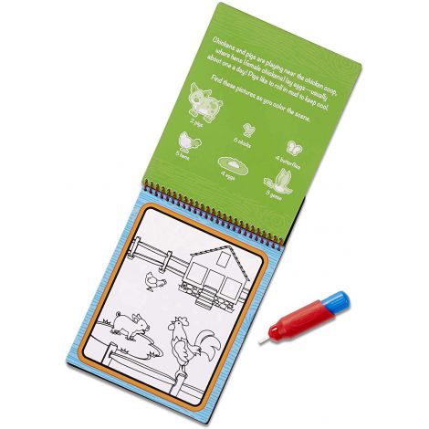 Carnet de colorat apa magica La ferma Melissa and Doug 9232 - poza 3