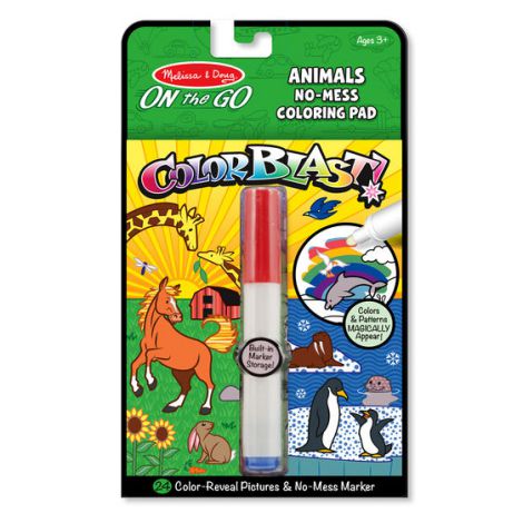 Carnet de colorat Colorat Animale - Melissa & Doug - poza 1