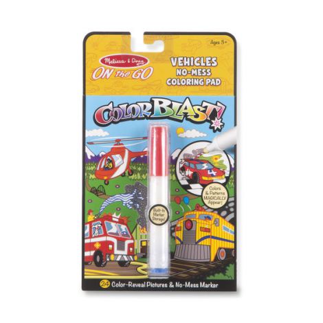 Carnet de colorat Colorat Vehicule - Melissa & Doug