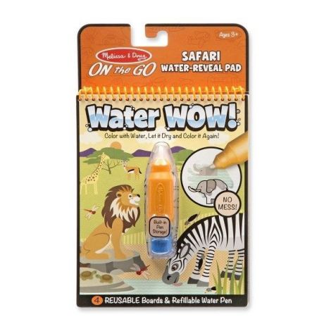 Carnet de colorat cu Apa magica Safari - Melissa and Doug 9441 - poza 2
