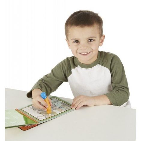 Carnet de colorat cu Apa magica Safari - Melissa and Doug 9441 - poza 3