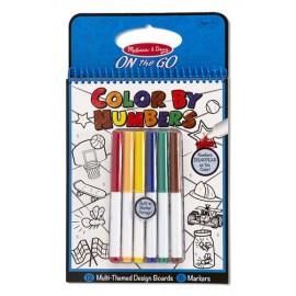 Carnet de colorat pe numere - Albastru - poza 1