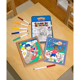 Carnet de colorat pe numere - Albastru - poza 2
