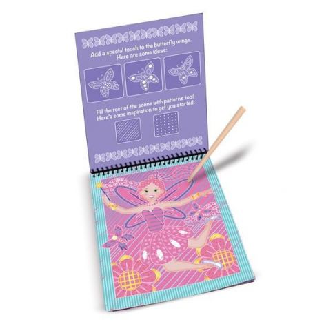 Carnet de desen prin razuire Povesti cu zane Melissa and Doug - poza 1