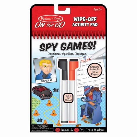 Carnet reutilizabil cu activitati si jocuri Spionaj-Melissa And Doug - poza 1
